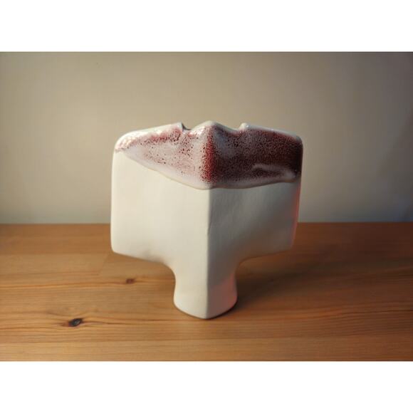 Mcm Virebent Porcelaine Vase Made In France - Picture 2 of 5